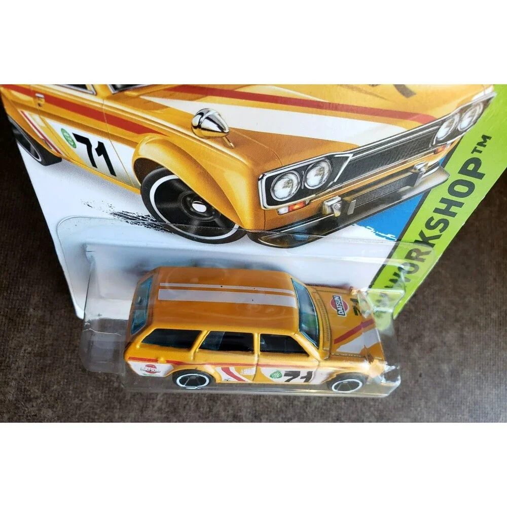2015 Hot Wheels '71 DATSUN BLUEBIRD 510 WAGON 202 Pearl Yellow HW WORKSHOP OH5SP